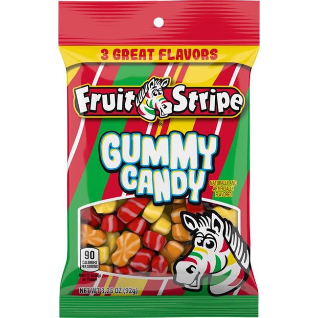 Fruit Stripe Gummy Candy 3.25 oz. Bag