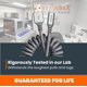 thumbnail image 5 of Cable de carga Ventev Chargesync Helix 14 USB-A a USB-C gris, 5 of 9