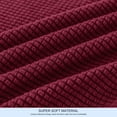 thumbnail image 5 of Subrtex Textured Grid Stretch Sofa Cover Couch Slipcover with Separate Cushion Cover (Wine, Loveseat), 5 of 6