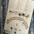 thumbnail image 2 of Baseball  Board Game Baseball  Board Game Wooden Marble Board Game Board, 2 of 8
