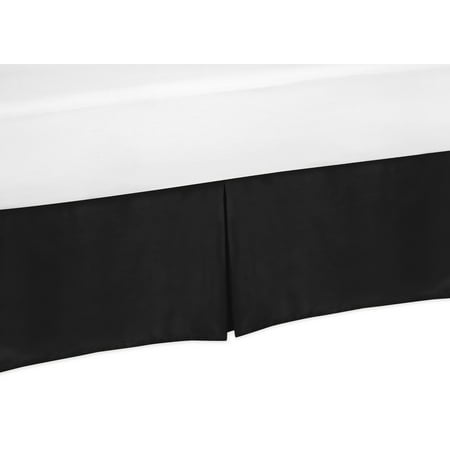UPC: 0846480050131 | Solid Black Crib Bed Skirt