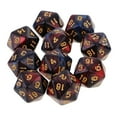 thumbnail image 1 of Dados Poliédricos Sunnimix 10 Uds D20 Dados de 20 Lados Rojo + Negro, 1 of 7