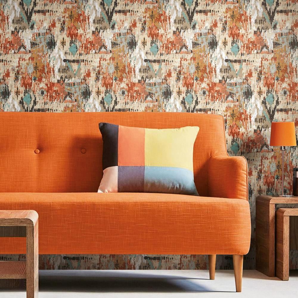 Aztec Peel and Stick Wallpaper