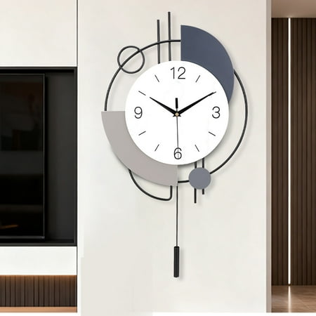 Metal Large Wall Clock ,Battery Operated Quartz Wall Clock