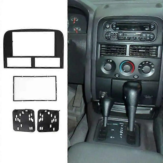 Dashboard Installation Trim Kit 2 Din Stereo Radio Bezel for JEEP GRAND CHEROKEE 1999-2004
