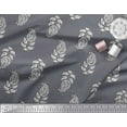 thumbnail image 2 of Soimoi Polyester Crepe Fabric Leaves & Paisley Block Print Fabric by The Yard 42 Inch Wide, 2 of 3