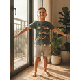 thumbnail image 6 of BemeyourBBs Infant God Say I Am Toddler Baby Boy Christening Clothes Shorts Set Kids Baby Summer Outfits Short Sleeve Vehicles Print T-Shirt Shorts Pockets, 6 of 9
