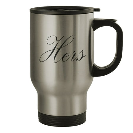 

Hers Script #143 - Funny Humor 14oz Silver Travel Mug