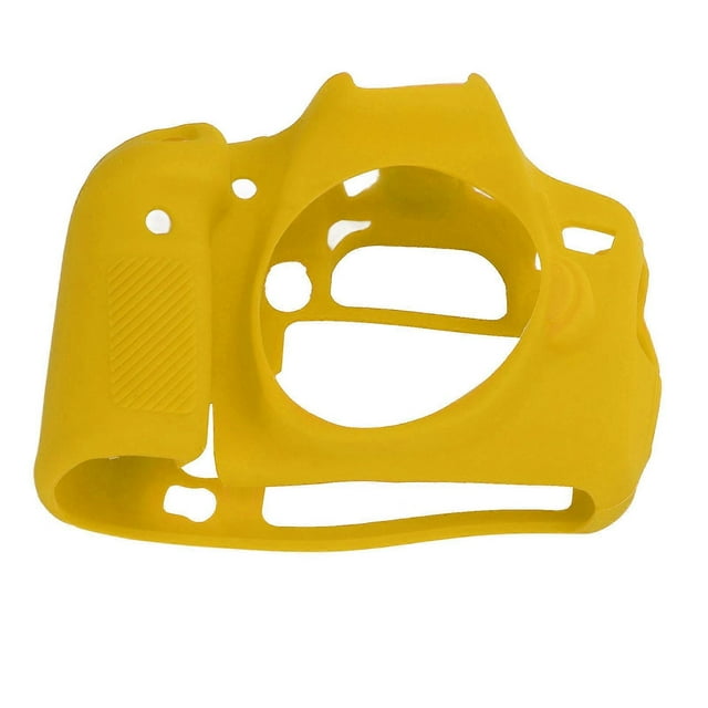 Silicone Protective Housing Camera Case Body Frame Shell Cover Skin for EOS 70D Digital CameraYellow