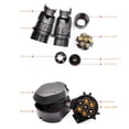thumbnail image 2 of 7 Pin European Trailer Socket+Plug Tow Bar Connector Adapter for Car RV Truck Boat Caravans Transfer Signal Adapter 12V, 2 of 5