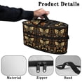 thumbnail image 5 of HELLHERO Dustproof Travel Home Iron Storage Case Symmetrical Butterfly Portable Travel Steamer Storage Bag Holder Organizer Zipper Closure, Case Only, 5 of 6