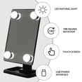 thumbnail image 3 of IFANLANDOR Miroir de Table avec Éclairage LED Style Simple pour 1ensemble, 3 of 8