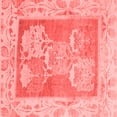 thumbnail image 1 of Ahgly Company Indoor Square Abstract Red Modern Area Rugs, 4' Square, 1 of 4