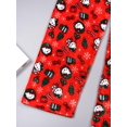thumbnail image 4 of Womens Red Christmas Pajama Pants Cartoon Print Loungewear Pants, 4 of 5