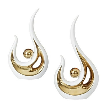 Abstract Ceramic Sculpture Home Decor Accents Ornament for Cabinet Kitchen