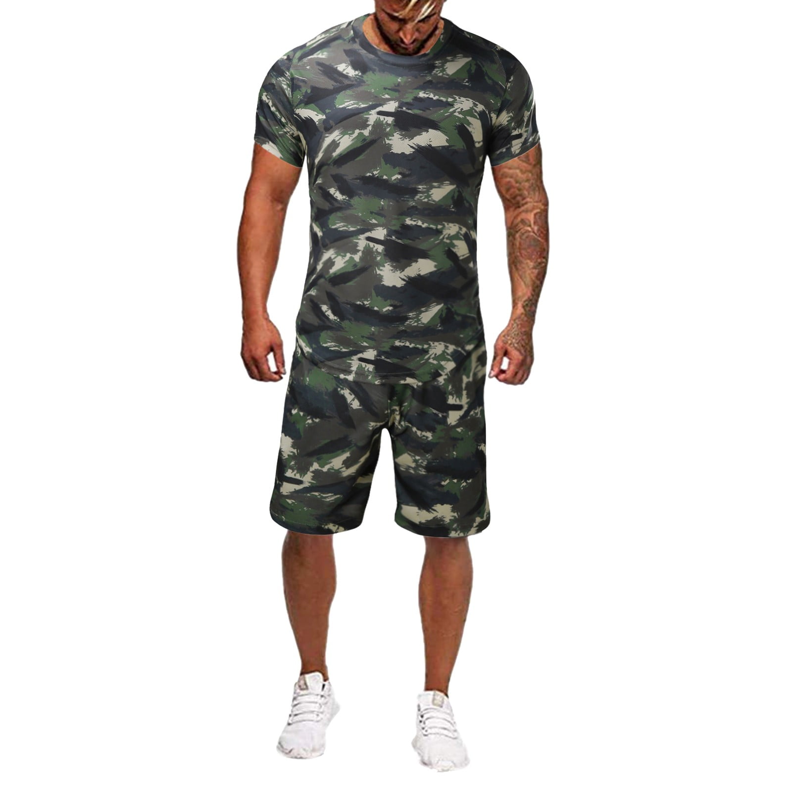 tight camo shorts