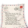thumbnail image 1 of ZZwxWA Festival Gift Envelope Style Letter Writing, Flannel Blanket Covering, Message Gift, 1 of 1