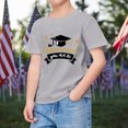 thumbnail image 2 of LUOGENLI Boys Shirts Size 6T Kids Summer Short Sleeve T Shirt Graduation Season Cap Print Comfortable Loose Tops Children's Clothing Boys Shirts Size 14-16 Button down 4-5 Years, 2 of 4