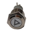 thumbnail image 4 of 2Pcs 16mm Universal led lámpara de advertencia de peligro shamjiam Interruptor de botón de luz, 4 of 9