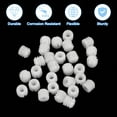 thumbnail image 4 of Uxcell 100Pack 0.32"x0.3" Hinge Dowels, Plastic Dowel Insert with Threaded for Cabinet Door Hinges Furniture Connections, White, 4 of 6
