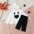 thumbnail image 6 of 2026 Halloween Clothing: Cute Pumpkin Ghost Sweatshirt, Basic Halloween Outfits, for Halloween(05_White,3-4 Years), 6 of 8