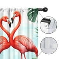 thumbnail image 4 of Blackout Kids Curtains,Palm Leaves and Flamingo Childrens Insulated Curtains Set Of 2,Bedroom Essentials,Toddler Room Decor 42x54in(106x137cm), 4 of 4