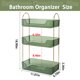 thumbnail image 5 of Organizador de mostrador de baño Shuang Qing de plástico verde de 3 niveles, 5 of 6