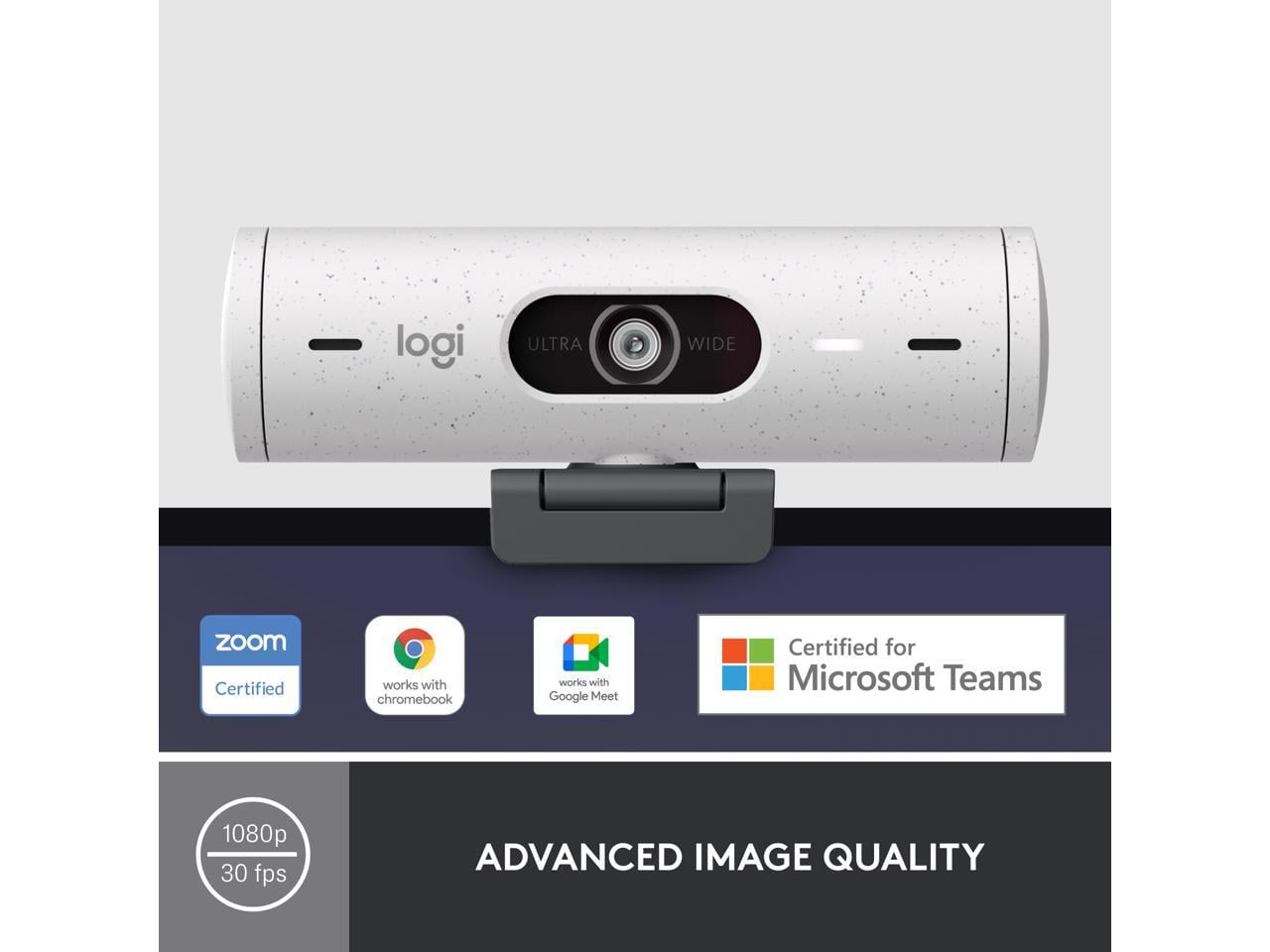 Logitech BRIO 500 Webcam 4 Megapixel 60 fps Off White USB Type C 960-001427