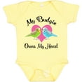 thumbnail image 3 of Inktastic Budgie Parakeet Budgerigar Pet Girls Baby Bodysuit, 3 of 5