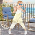 thumbnail image 4 of Girls' Jumpsuits Rompers Summer Casual Sleeveless Rompers With Pockets Spaghetti Strap Romper Patterned Hills 5T, 4 of 7