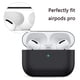 thumbnail image 3 of Funda protectora de silicona para funda AirPods Pro, funda ultrafina resistente a golpes y arañazos para funda de carga AirPods Pro, negro Xemadio 2033034, 3 of 9