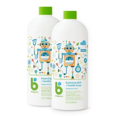 BabyGanics Foam Dish Soap, 32 Ounce, 2 Count