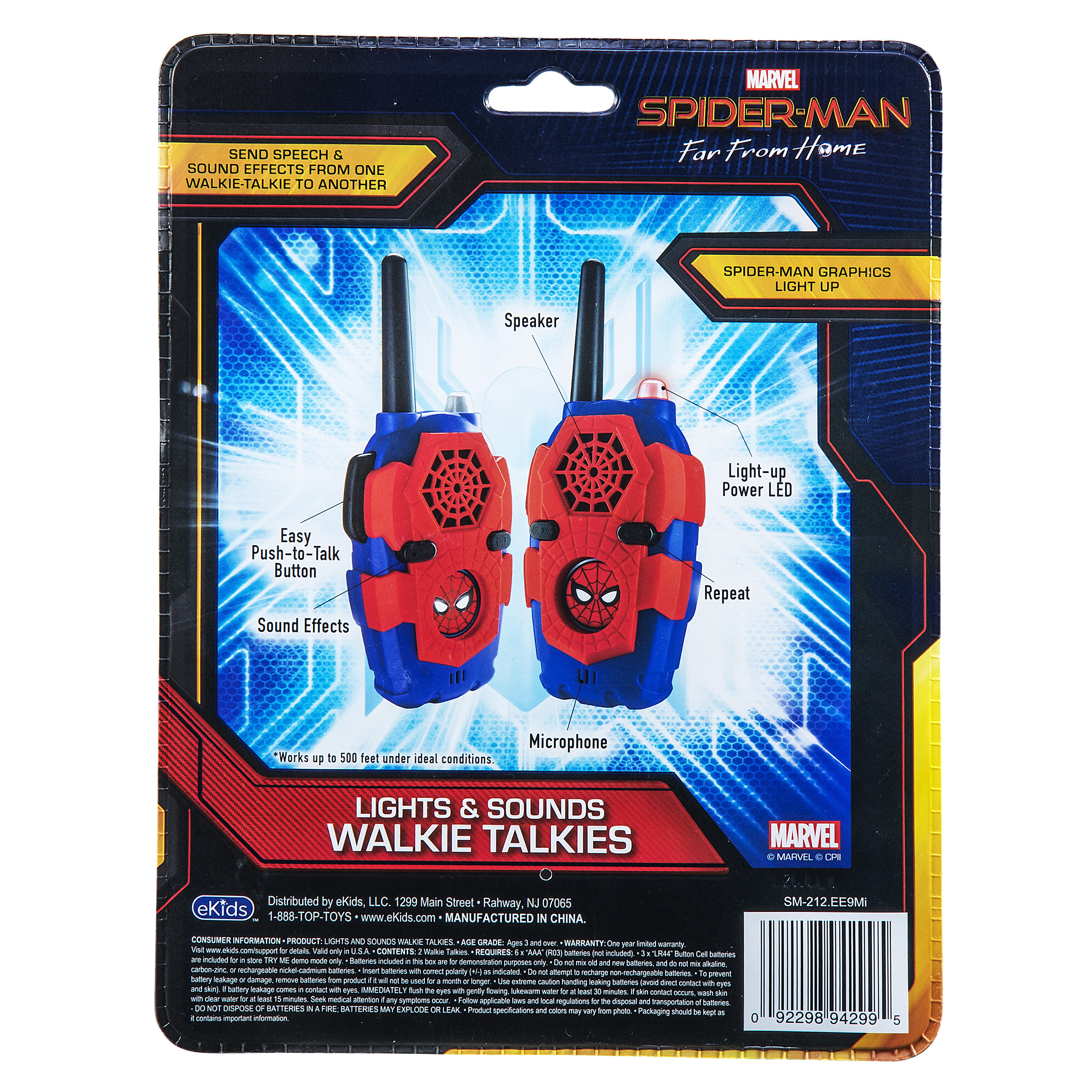 talkie walkie spiderman - Le Bazar de Tepahua