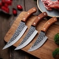thumbnail image 5 of 3PCS/Set Butcher Knife and Kitchen Knife Set, Professional Viking Knife Boning Knife for Meat Cutting Cooking BBQ, 5 of 13