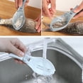 thumbnail image 4 of 4 Pieces Fish Scaler Brush Easily Remove Fish Scales Plastic Fish Scales Graters Scraper Practical Handle Design, 4 of 6