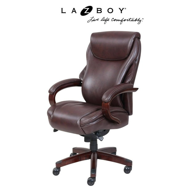 La Z Boy Hyland Executive Office Chair Coffee Walmart Com Walmart Com