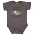 thumbnail image 3 of Inktastic Grandma and Grandpa Love Me Sloth Girls Baby Bodysuit, 3 of 5