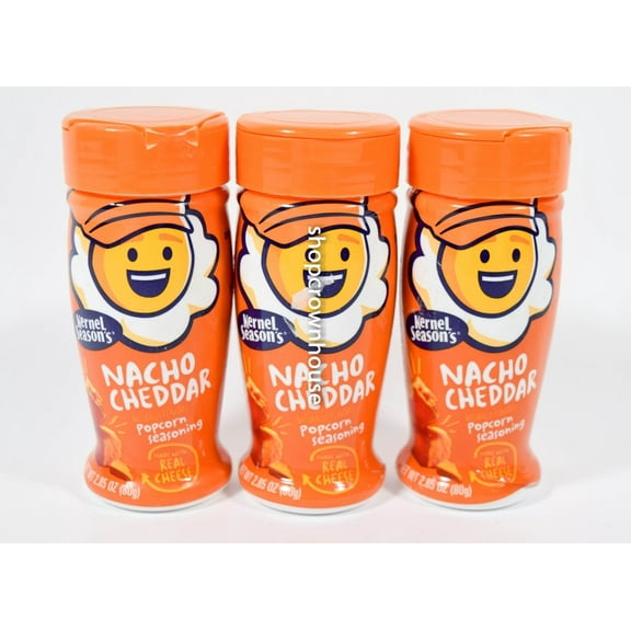 3 Kernel Season's NACHO CHEDDAR Popcorn Seasoning 2.85 ounce bottle 09/03/2024