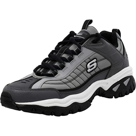 

Skechers Men s Energy Afterburn Lace-Up Charcoal Sneaker 9.5 M US