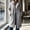 Gray, variant on Faux Fur Coat Open Front Lapel Collar Long Coat, Sizes XS-XXXL