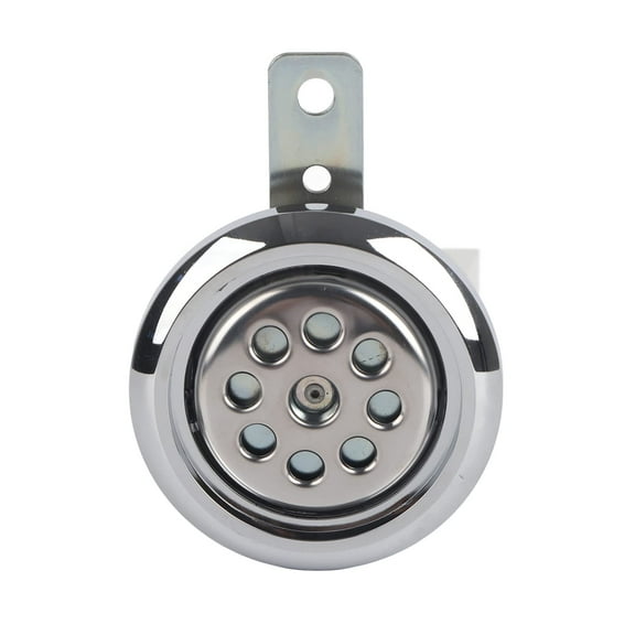 Universial Motorcycle Horn Waterproof 105dB Loud 12V 85mm W/Honeycomb Chrome Cover Motorcycle Horn Disc Horn Electric
