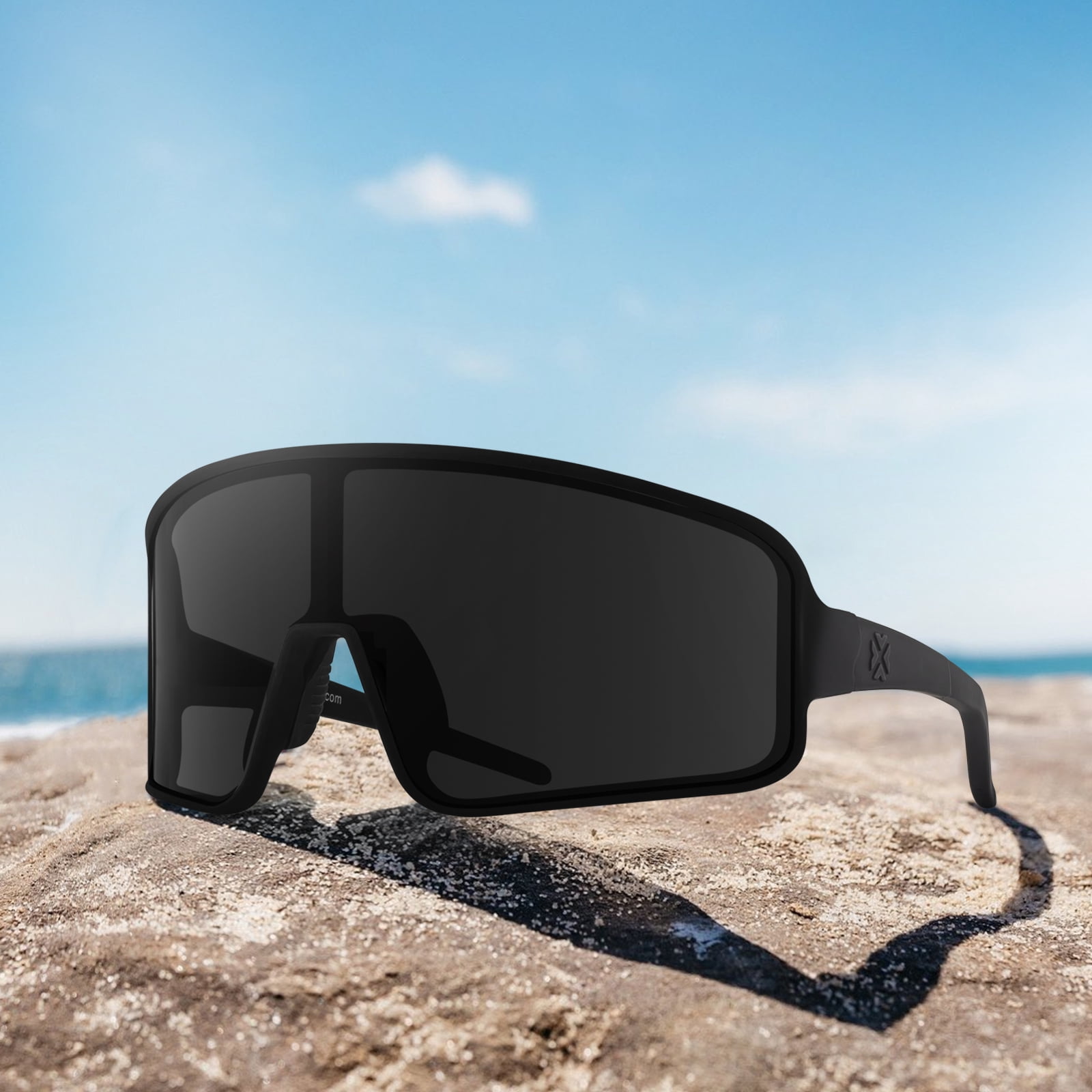 MAXJULI Polarized Sunglasses for Men Women, Windproof Outdoor Sports Cycling Running UV400 Protection Sun Glasses 8121