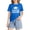Blue, variant on Kids Graduation Squad Graphic Short Sleeve Tee Round Neck Loose Fit T-Shirt Casual School Grad Party Top for Boys Girls