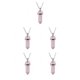 thumbnail image 1 of Sonducket Dije hexagonal Colgantes colgantes Dijes de cristal puntiagudos Rosa transparente Type2 NO2, 1 of 6