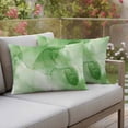 2 Pack Outdoor Waterproof Throw Pillow Covers,Modern Green Ombre and ...