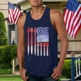 thumbnail image 4 of Caqnni Mens American Flag Tank Tops 4th of July Patriotic Shirts Independence Day USA Workout Tee Summer Sleeveless T-Shirt (Navy,M), 4 of 4