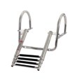 thumbnail image 2 of Stainless Steel Ladder Marine Hardware Accessory Ladder-4 Sections Hanging Ladder with Handrails Ladder, 2 of 5