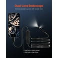 thumbnail image 3 of Flexible 10FT Dual Lens Borescope Camera for Android iOS - Endoscope with LED Light for Inspection, 3 of 10