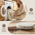 thumbnail image 5 of ODIKA Round Dining Sophisticated Fluid Inspired Geometric Circle Table for Entryway, Kitchen, Laundry Room, Stain Resistant Thin Throw, 5 of 7