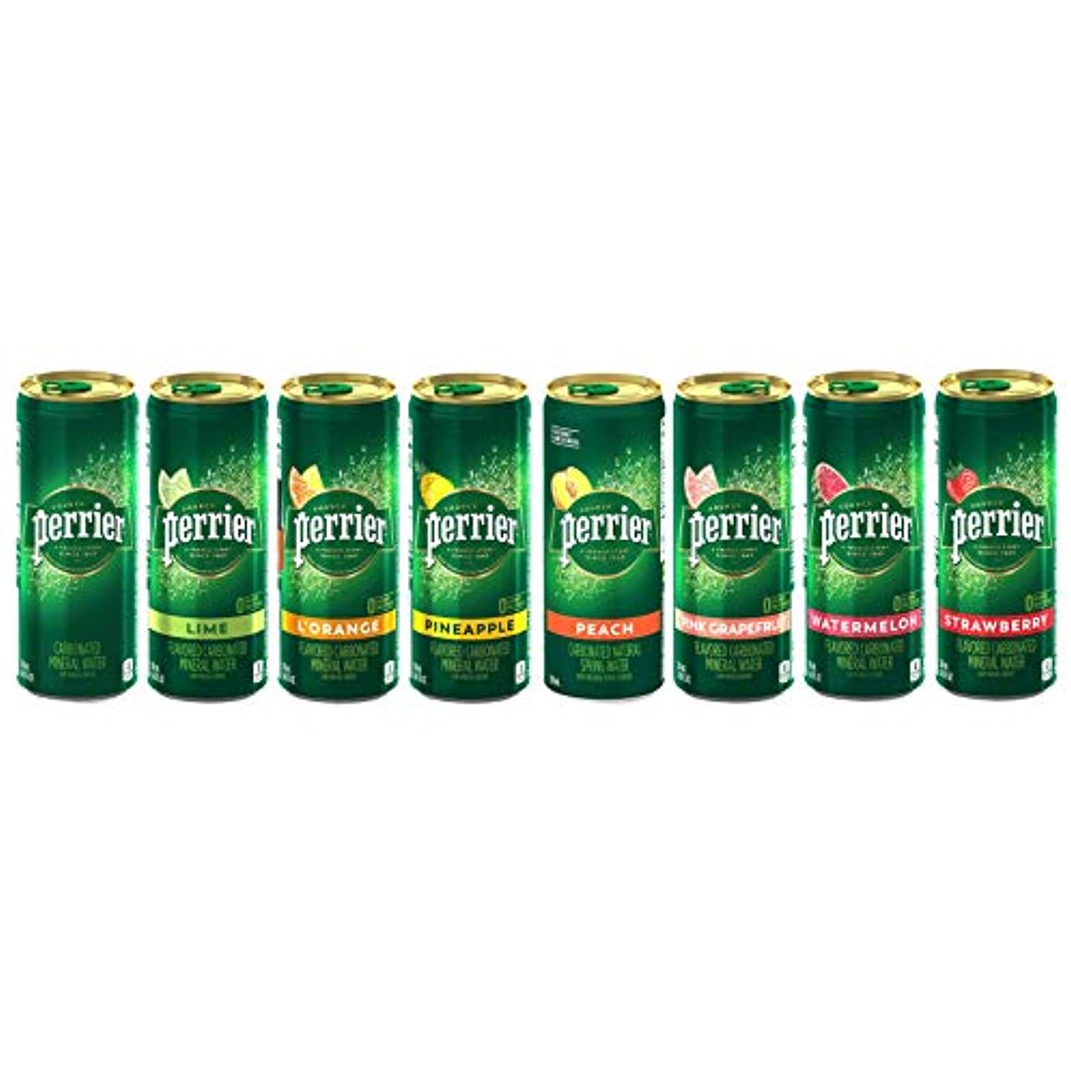 Buy Perrier Flavored Carbonated Mineral Water Sampler Variety Pack, 8.45 Fl Oz. Slim Cans